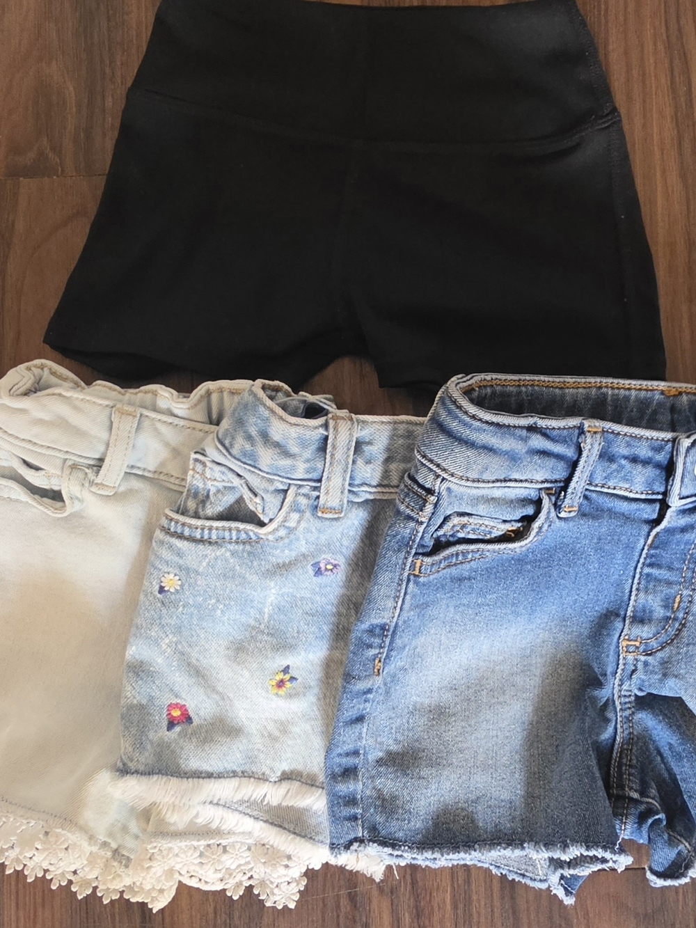 Black Girls' Athletic Bike Shorts - Comfortable Everyday Bottoms